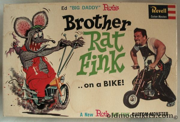 Revell Ed 'Big Daddy' Roth's Brother Rat Fink On A Bike, H1304-100 plastic model kit